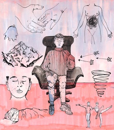 Therapie Illustratie door Charlotte Orr
