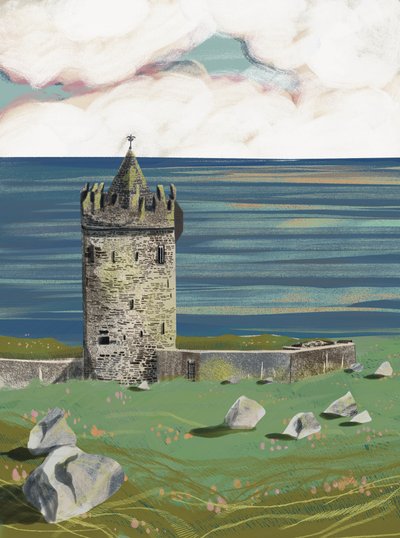 Kasteel aan zee door Charlotte Trudgett