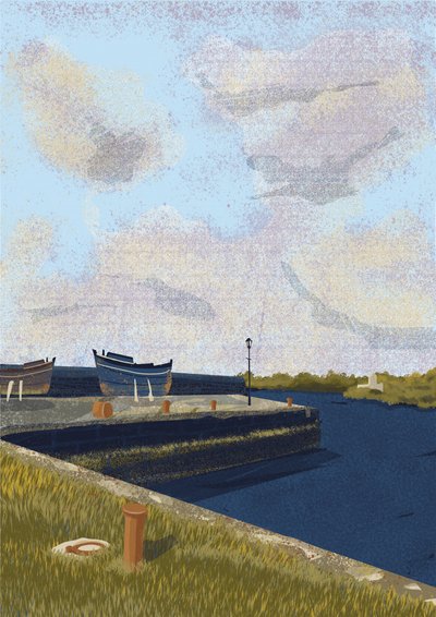 Rustiek havengezicht door Charlotte Trudgett