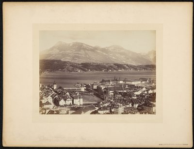 Lucerene en de Rigi, uitzicht vanaf de Gutsch door Charnaux Frères and Cie.