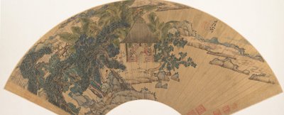 Landschap, midden 17e eeuw door Chen Hongshou