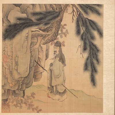 Schilderijen naar Oude Meesters: Geleerde met Staf en Penseel, 1598-1652 door Chen Hongshou