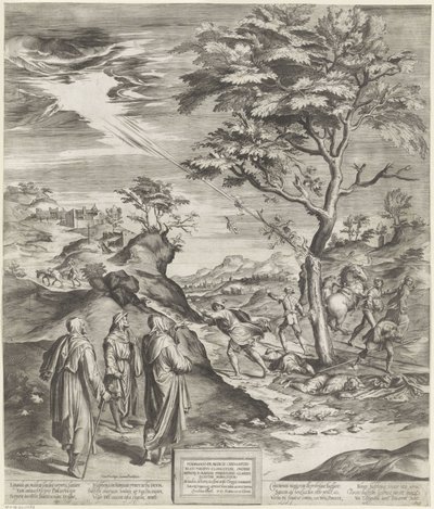 H. Filippus Benizi van de Servieten straft de godslasteraars door Cherubino Alberti