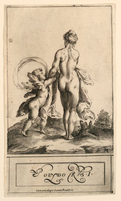 Venus en Cupido door Cherubino Alberti