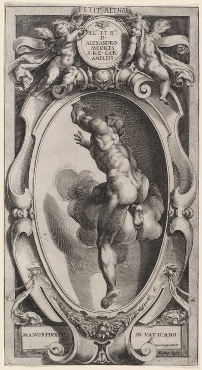 Een Gezegende Geest door Cherubino Alberti after Michelangelo