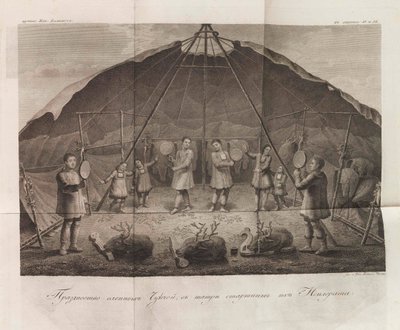 Illustratie uit De reizen van kapitein Billings door Tsjoekotka... door Gavriil Sarychev, 1811 door Chesky