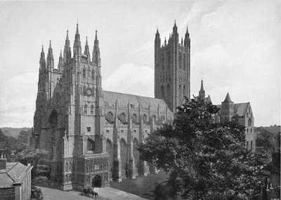 Kathedraal van Canterbury, ca. 1896 door Chester Vaughan