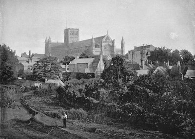 Kathedraal van St. Albans, c1896 door Chester Vaughan