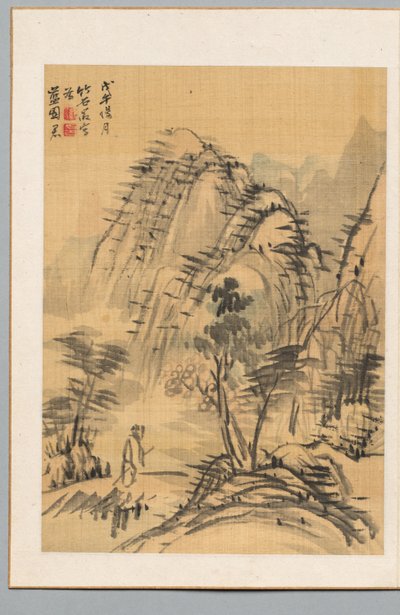 Landschap, 1798 door Chikuseki Nagamachi