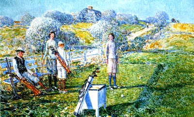 Een potje golf door Childe Frederick Hassam