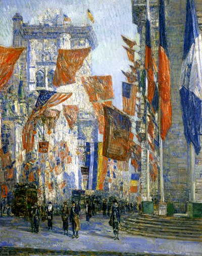 Avenue van de Bondgenoten door Childe Frederick Hassam