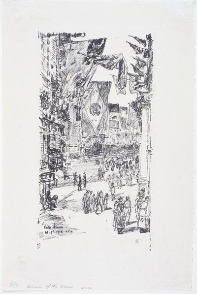 Laan van de Bondgenoten, Stadstraat (5th Ave) door Childe Frederick Hassam