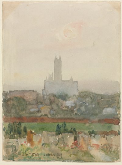 Kathedraal van Canterbury door Childe Frederick Hassam