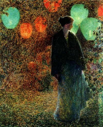 Julinacht door Childe Frederick Hassam