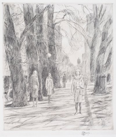 Lafayette Square, Washington door Childe Frederick Hassam