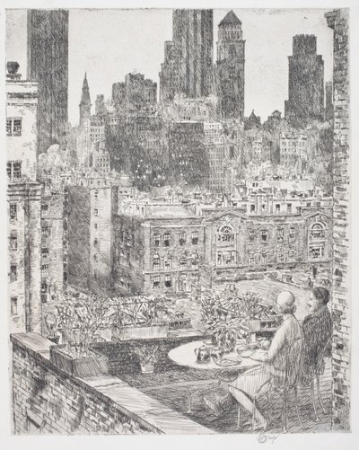 Lente in New York door Childe Frederick Hassam