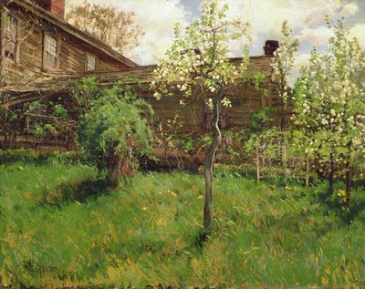 Oud Huis, Dorchester door Childe Frederick Hassam