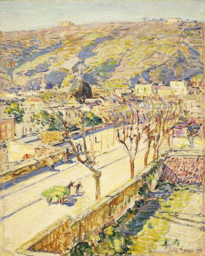Posillipo, Italië door Childe Frederick Hassam