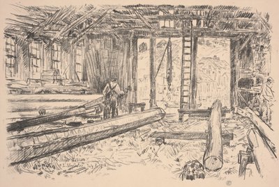 Spar Winkel, Gloucester door Childe Frederick Hassam