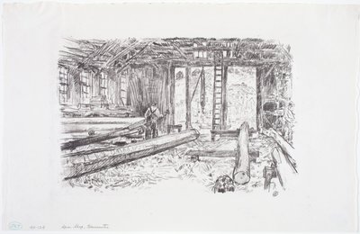 Spar Shop, Gloucester door Childe Frederick Hassam