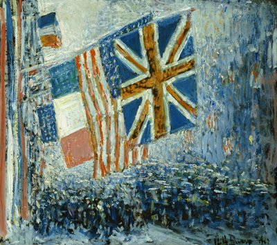De Grote Parade door Childe Frederick Hassam