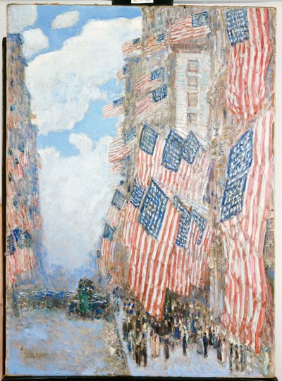 De Vierde van Juli door Childe Frederick Hassam