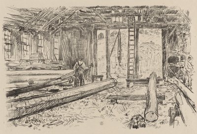 De Spar-winkel, Gloucester, 8 juli door Childe Frederick Hassam