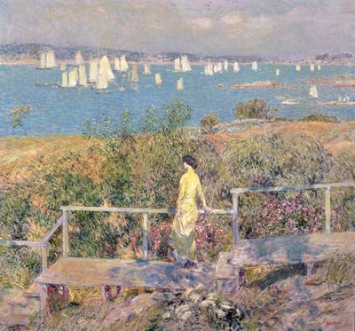 Jachten, Gloucester door Childe Frederick Hassam