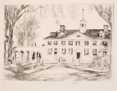 Mt. Vernon, 1925 door Childe Hassam