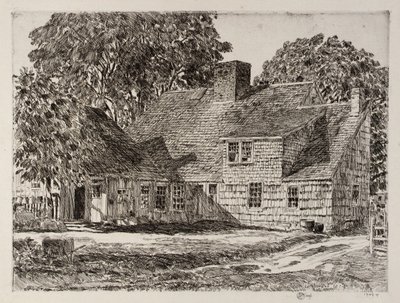Oud Dominy Huis door Childe Hassam