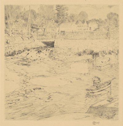 Oude kant door Childe Hassam