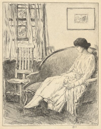 Open Raam door Childe Hassam