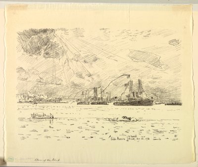 Terugkeer van de vloot door Childe Hassam