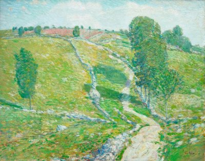 Straat in Land of Nod door Childe Hassam