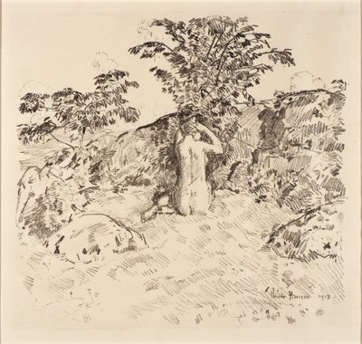 Wilde kersenboom door Childe Hassam