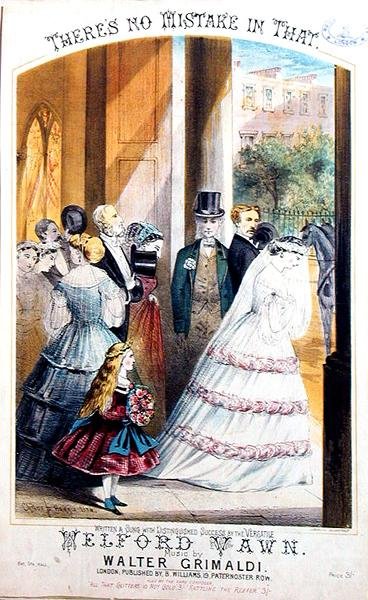 Daar is geen fout in, een muziekcover, ca. 1860 door Childs and Harris