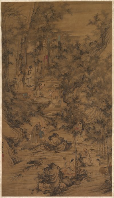 De zeven waardigen van het bamboebos door China, Qing dynasty