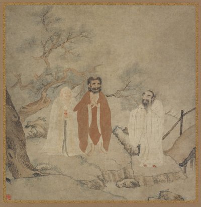 Sakyamuni, Laozi en Confucius, tussen 1368 en 1644 door Chinese Master