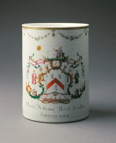 Een wapenmok, Qianlong-periode (1736-95) ca.1775 (porselein) door Chinese School