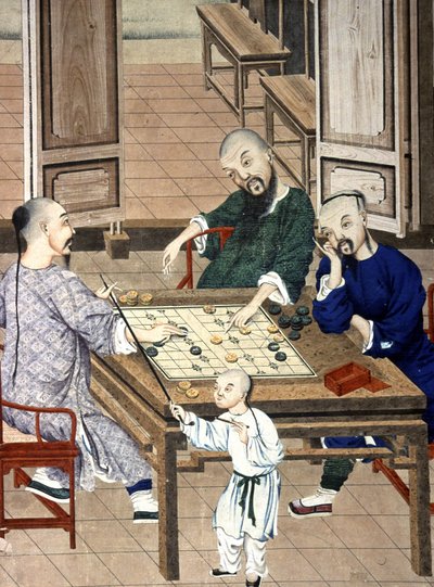 Chinezen spelen het spel Go door Chinese School