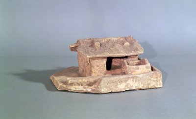 Grafmodel van een boerderij, uit Thanh Hoa, Vietnam, Han Dynastie door Chinese School