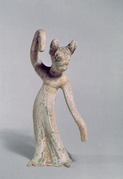 Grafbeeld van een danseres, Tang-dynastie (618-907) door Chinese School
