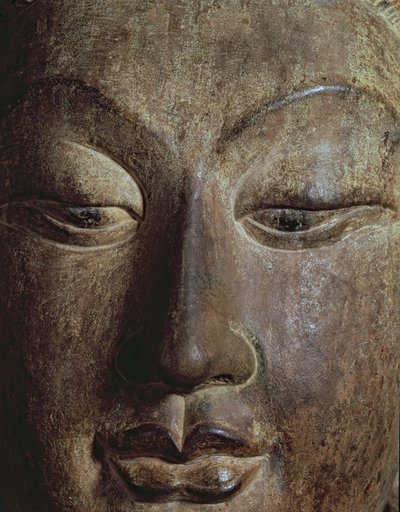 Hoofd van een Bodhisattva door Chinese School