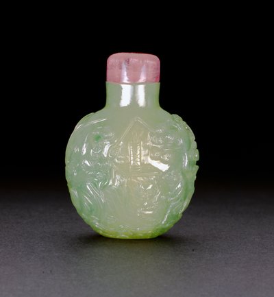 Jade snuiffles, ca.1780-1850 door Chinese School