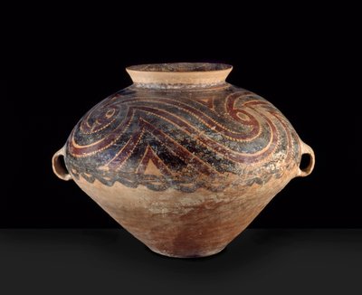 Grote Urn, West-China, Neolithisch, c.3000 v.Chr. door Chinese School