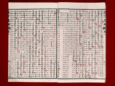 Pagina uit een poëzieboek van Chuang-Tzu door Chinese School