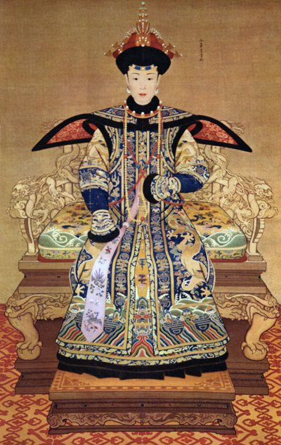 Portret van Chinese keizerin, 1600 door Chinese School