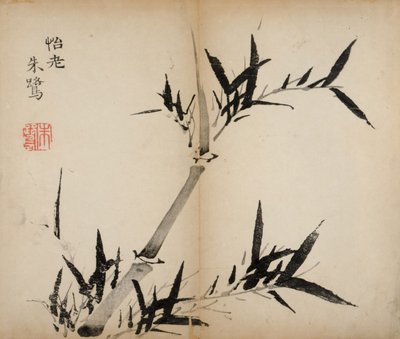 Tien Bamboe Studio Afdrukken, 1643 door Chinese School