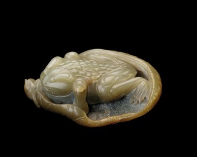 Pad op een lotusblad, 1500-1700 door Chinese School