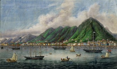 Victoria Island, Hong Kong, c.1865 door Chinese School